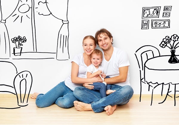 http://www.dreamstime.com/royalty-free-stock-images-concept-happy-young-family-new-apartment-dream-plan-interior-image47745819