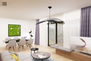 ansamblu de 44 de vile, amenajate ca-n reviste