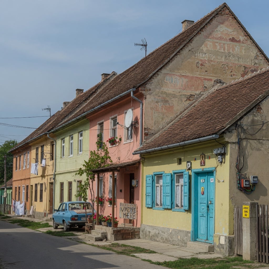 case la calcan cu inaltimi si suprafete diferite