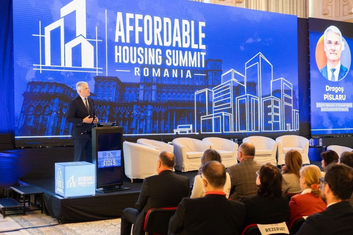 ministrul dragos pislaru la evenimentul affordable housing summit